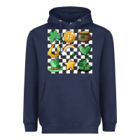 Navy checker board lucky charms Heavyweight Hoodie - MaliasSmallBusiness
