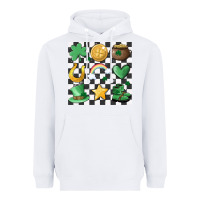 White checker board lucky charms Heavyweight Hoodie - MaliasSmallBusiness