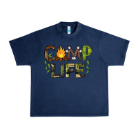 Navy camp life Urban Heavy Tee - BarkalooDesign