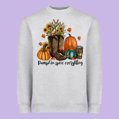 Pumpkin Spice Everything Heavyweight Sweatshirt Designed By Ranaportraitstore