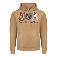 Vintage Camel peace love bull terrier Vintage Hoodie - RanaPortraitStore
