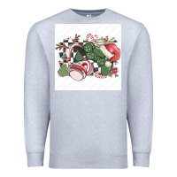Heather Grey small business filigran kopya Premium Sweatshirt - MaliasSmallBusiness