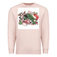 Pale Pink small business filigran kopya Premium Sweatshirt - MaliasSmallBusiness