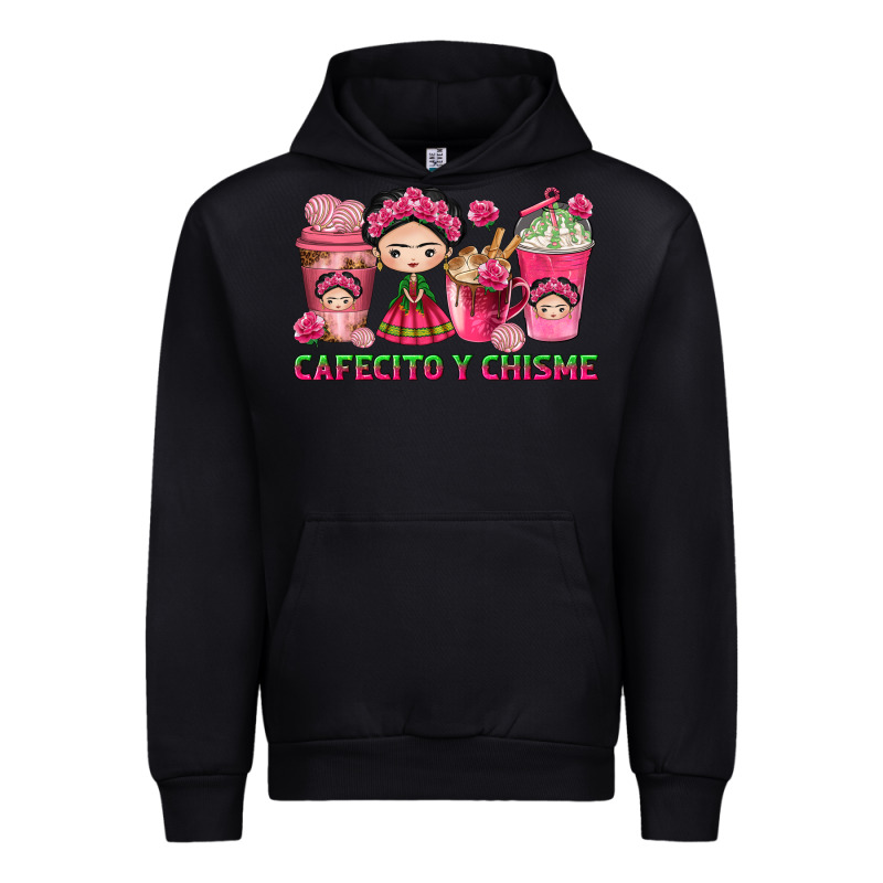 Cafecito Y Chisme With Coffee Cups Urban Hoodie by texasbilliewilder | Teevron