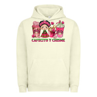 Pigment Pistachio cafecito y chisme with coffee cups Urban Hoodie - texasbilliewilder