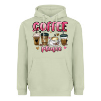 Matcha coffee please Heavyweight Hoodie - MaliasSmallBusiness