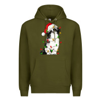 Army Green christmas shih tzu dog Premium Hoodie - LillyAllenDesigns