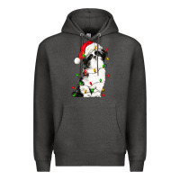 Charcoal Heather christmas shih tzu dog Premium Hoodie - LillyAllenDesigns