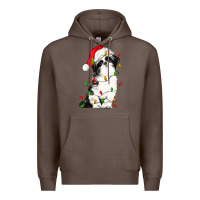 Coffee christmas shih tzu dog Premium Hoodie - LillyAllenDesigns