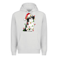 Dove Grey christmas shih tzu dog Premium Hoodie - LillyAllenDesigns