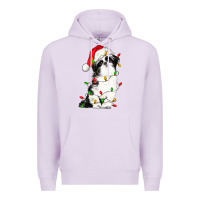 Lilac christmas shih tzu dog Premium Hoodie - LillyAllenDesigns