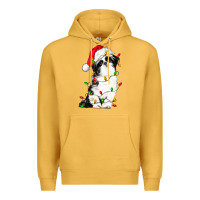 Mustard christmas shih tzu dog Premium Hoodie - LillyAllenDesigns