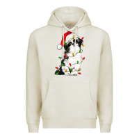 Oatmeal Heather christmas shih tzu dog Premium Hoodie - LillyAllenDesigns