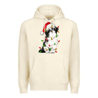 Sandshell christmas shih tzu dog Premium Hoodie - LillyAllenDesigns