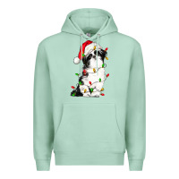 Seafoam christmas shih tzu dog Premium Hoodie - LillyAllenDesigns