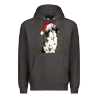 Smoke christmas shih tzu dog Premium Hoodie - LillyAllenDesigns