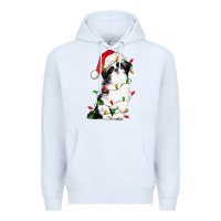 White christmas shih tzu dog Premium Hoodie - LillyAllenDesigns