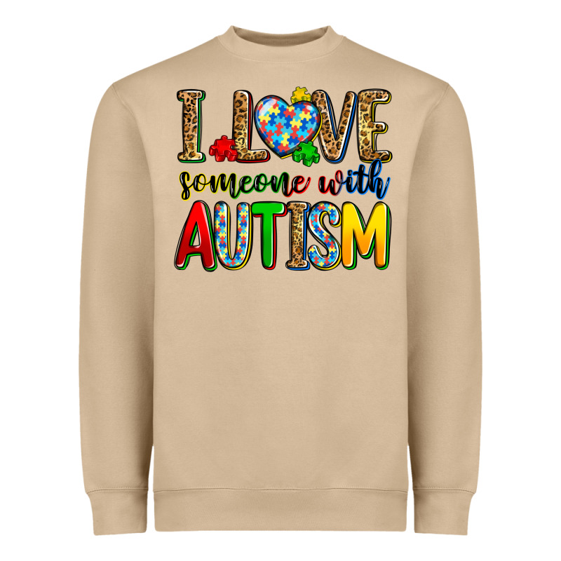 I Love Someone With Autism Heavyweight Sweatshirt by Zillion Design Studio | Teevron