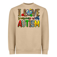 Mushroom i love someone with autism Heavyweight Sweatshirt - Zillion Design Studio
