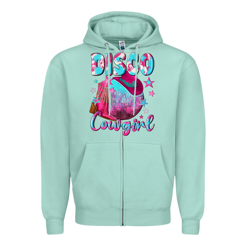Disco Cowgirl Zipper Hoodie by NancyCooperArtShop | Teevron