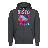 Smoke disco cowgirl Zipper Hoodie - NancyCooperArtShop