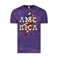 Cloud Purple America 4th of July Vintage Tee - CowGirlArtShop