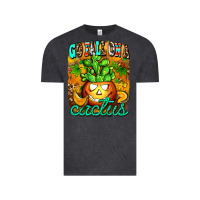 Vintage Black go fall on a cactus Vintage Tee - AdoDesignShop