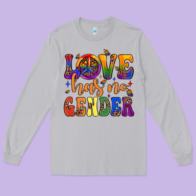 Love Has No Gender Long Sleeve Tee Designed By Jahusdesignshop