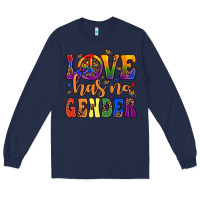 Navy love has no gender Long Sleeve Tee - JahusDesignShop