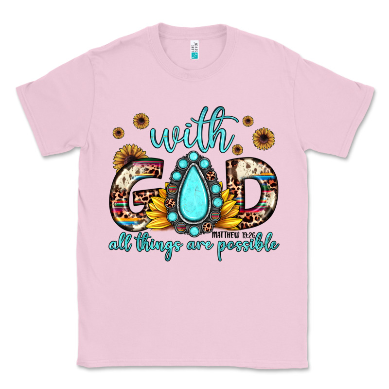 With God All Things Are Possible Matthew 19 26 Classic Tee by JahusDesignShop | Teevron