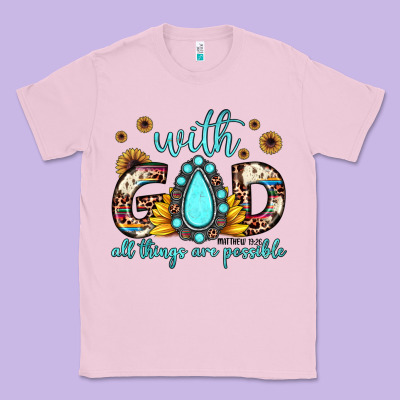With God All Things Are Possible Matthew 19 26 Classic Tee Designed By Jahusdesignshop