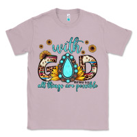 Lilac with god all things are possible matthew 19 26 Classic Tee - JahusDesignShop