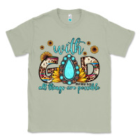 Matcha with god all things are possible matthew 19 26 Classic Tee - JahusDesignShop