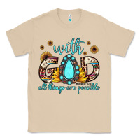 Mushroom with god all things are possible matthew 19 26 Classic Tee - JahusDesignShop