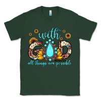Sports Green with god all things are possible matthew 19 26 Classic Tee - JahusDesignShop