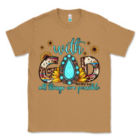 Toasted Coconut with god all things are possible matthew 19 26 Classic Tee - JahusDesignShop