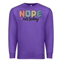 Purple nope not today Premium Sweatshirt - MaliasSmallBusiness