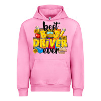 Fuchsia Pink best bus driver ever Urban Hoodie - NancyCooperArtShop