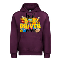 Mauve Wine best bus driver ever Urban Hoodie - NancyCooperArtShop
