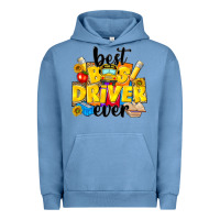 Pigment Pebble Blue best bus driver ever Urban Hoodie - NancyCooperArtShop