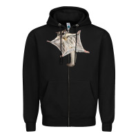 Black sugar glider Zipper Hoodie - LillyAllenDesigns