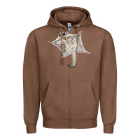Chestnut sugar glider Zipper Hoodie - LillyAllenDesigns