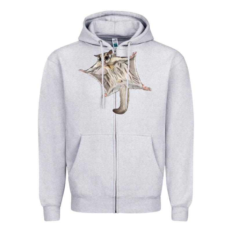 Sugar Glider Zipper Hoodie by LillyAllenDesigns | Teevron