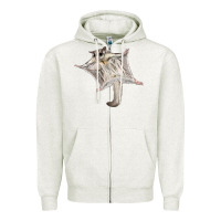 Oatmeal Heather sugar glider Zipper Hoodie - LillyAllenDesigns