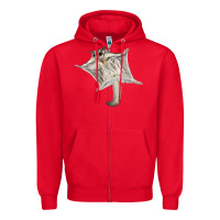 Red sugar glider Zipper Hoodie - LillyAllenDesigns
