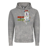 Cloud Rock merry and bright white shepherd Vintage Hoodie - RanaPortraitStore