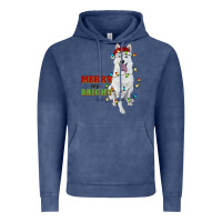 Merry And Bright White Shepherd Vintage Hoodie | Teevron