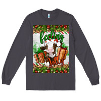 Smoke Christmas feeling jolly cow Long Sleeve Tee - Artiststas