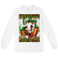 White Christmas feeling jolly cow Long Sleeve Tee - Artiststas