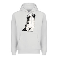 Dove Grey shih tzu dog Premium Hoodie - LillyAllenDesigns